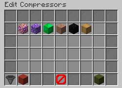 A GUI made for the mod in which the auto compressors can be edited.